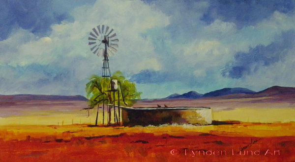 #398 Windpump on Karoo farm